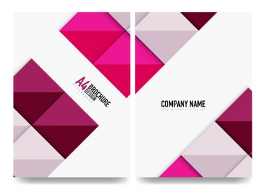 Kare iş a4 broşür kapak tasarımı, el ilanı, yıllık rapor