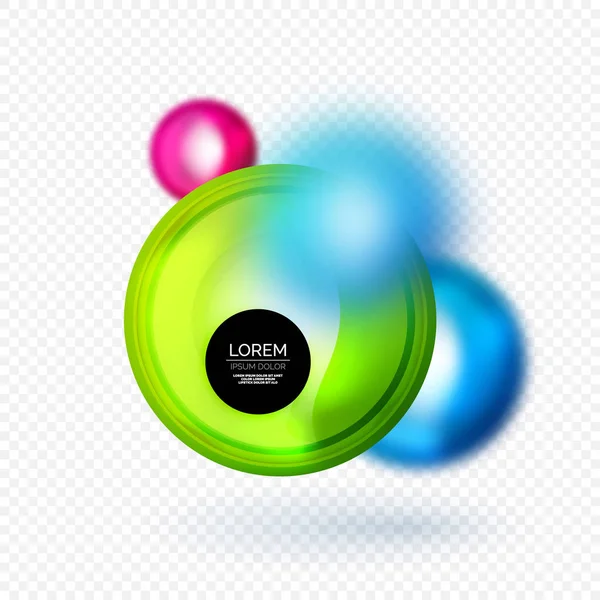 Sphere 3d vetor banner —  Vetores de Stock