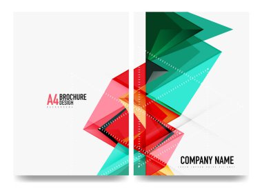 İş broşürü kapak düzeni, el ilanı a4 şablonu