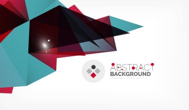 Işıkları ile üçgen tasarım iş şablonu