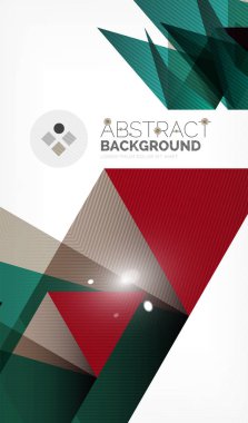 Işıkları ile üçgen tasarım iş şablonu