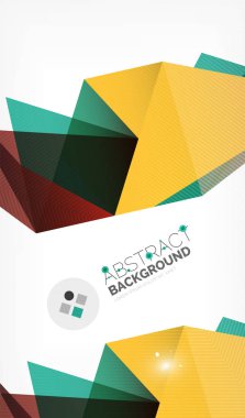 Işıkları ile üçgen tasarım iş şablonu