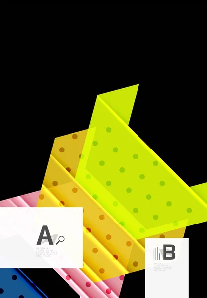 Barva trojúhelníků návrhu pozadí — Stockový vektor