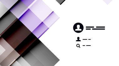 İş tanıtımı geometrik şablonu