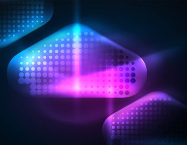 Renk techno arka plan parlak ışıklı objektif mercek parlamaları