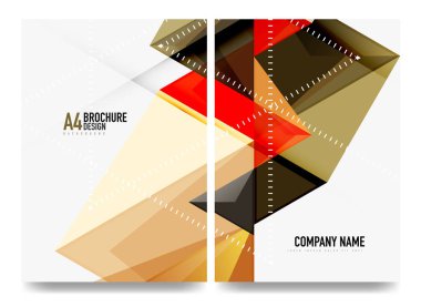 İş broşürü kapak düzeni, el ilanı a4 şablonu