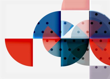 Geometrik daire soyut afiş