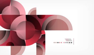 Mesaj ile modern şekiller daire soyut geometrik arka plan, renk