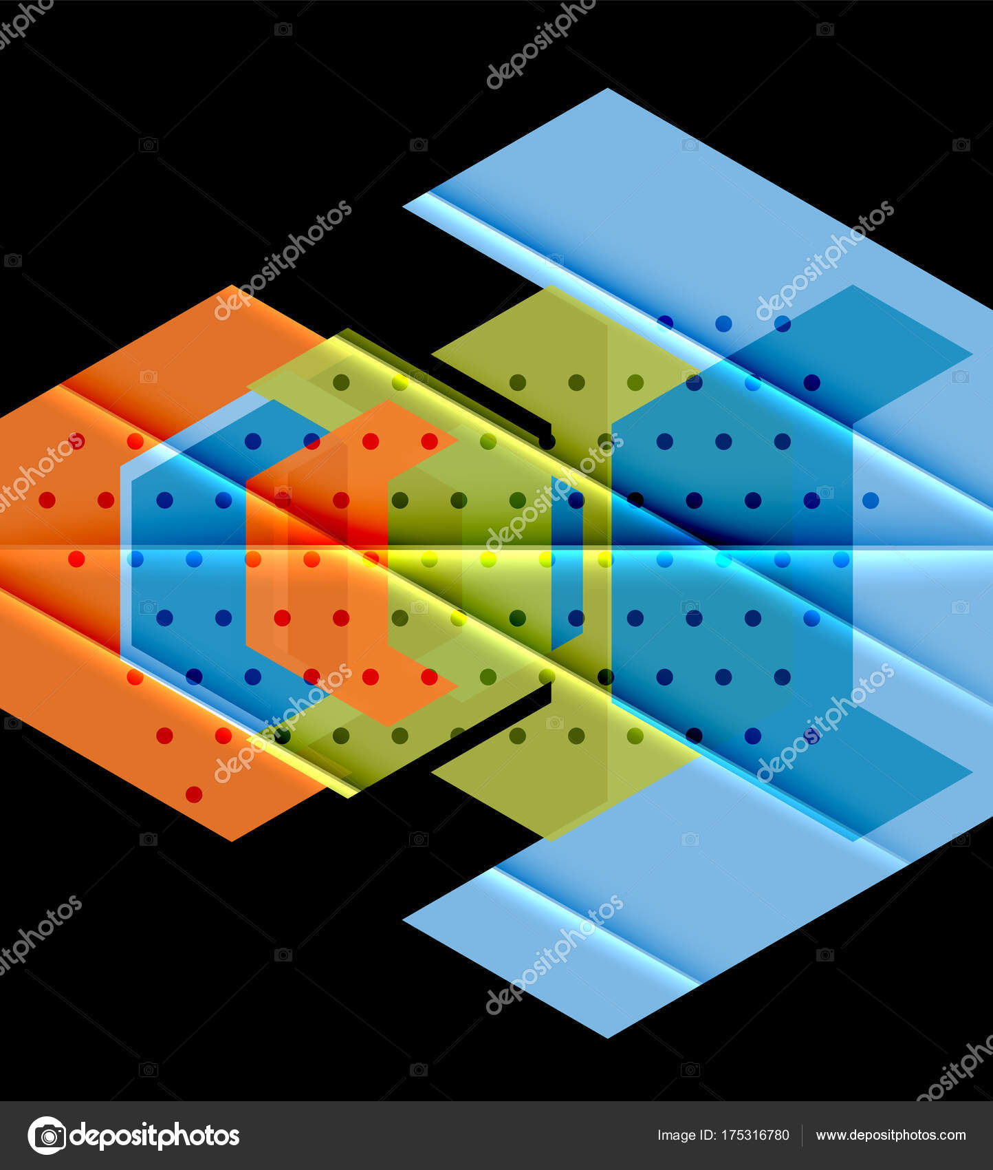 Colorful abstract shapes background Stock Illustration by ©akomov 175316780