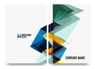 İş broşürü kapak düzeni, el ilanı a4 şablonu