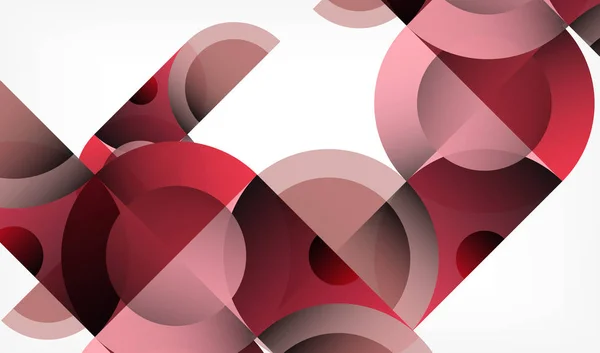 Color círculo fondo geométrico abstracto, formas modernas con mensaje — Archivo Imágenes Vectoriales