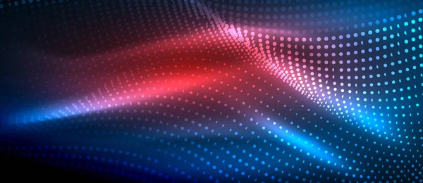 Soyut dalga koyu, parlak hareket üzerinde parlayan