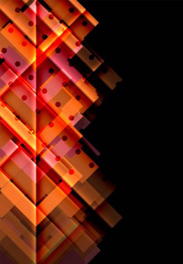 Siyah arka plan üzerinde renkli oklar