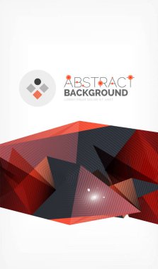 Işıkları ile üçgen tasarım iş şablonu