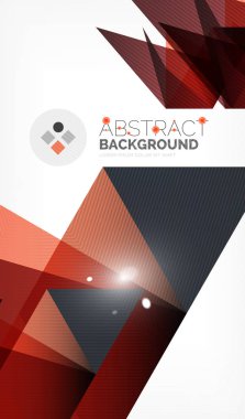 Işıkları ile üçgen tasarım iş şablonu