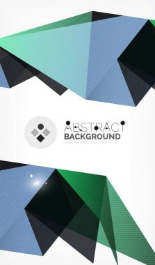 Işıkları ile üçgen tasarım iş şablonu