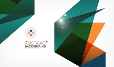 Işıkları ile üçgen tasarım iş şablonu