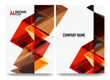 İş broşürü kapak düzeni, el ilanı a4 şablonu