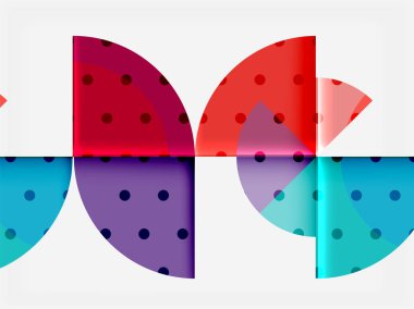 Siyah arka plan üzerine daire öğeleri