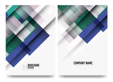 Kare iş a4 broşür kapak tasarımı, el ilanı, yıllık rapor