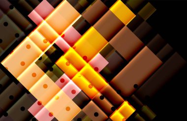 Siyah arka plan üzerinde renkli oklar