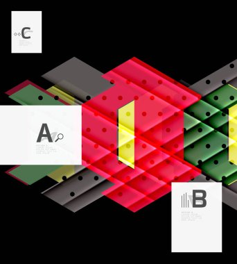 Üçgenler ve geometrik şekiller arka plan soyut