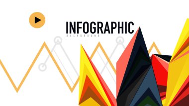 Modern üçgen sunu şablonu