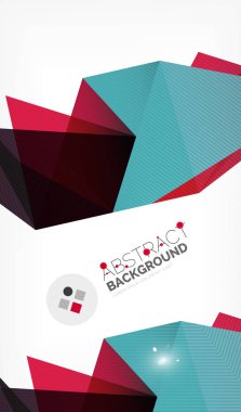 Işıkları ile üçgen tasarım iş şablonu