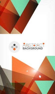 Işıkları ile üçgen tasarım iş şablonu