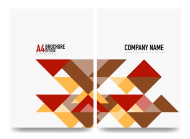 İş broşürü kapak düzeni, el ilanı a4 şablonu