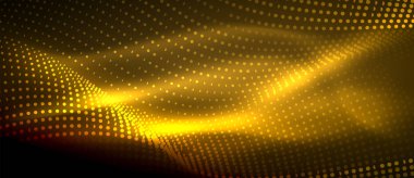 Soyut dalga koyu, parlak hareket üzerinde parlayan