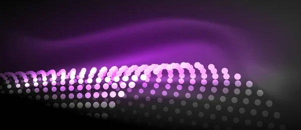 Neon světlo účinky, částice — Stockový vektor