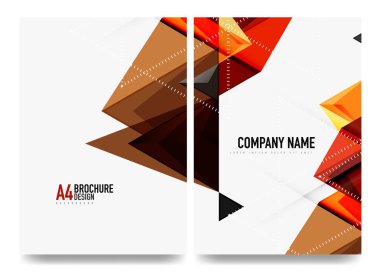 İş broşürü kapak düzeni, el ilanı a4 şablonu