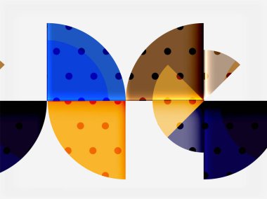 Geometrik daire soyut afiş