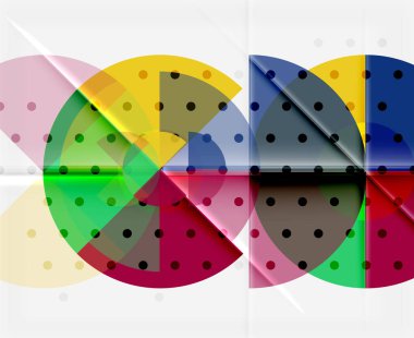 Geometrik daire soyut afiş