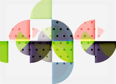 Geometrik daire soyut afiş