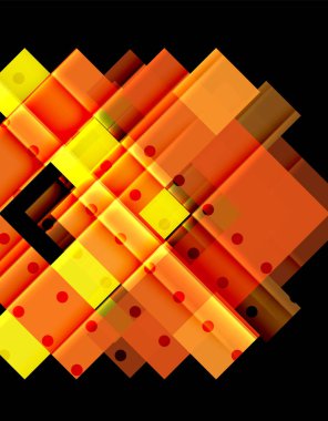 Siyah arka plan üzerinde renkli oklar