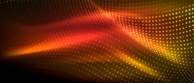 Soyut dalga koyu, parlak hareket üzerinde parlayan