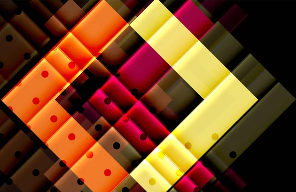 Siyah arka plan üzerinde renkli oklar