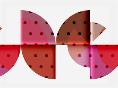 Geometrik daire soyut afiş