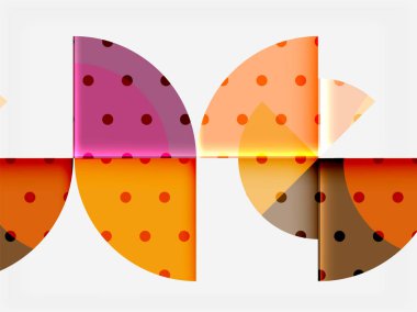 Geometrik daire soyut afiş