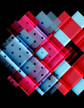 Siyah arka plan üzerinde renkli oklar