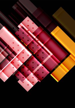 Siyah arka plan üzerinde renkli oklar