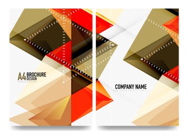 İş broşürü kapak düzeni, el ilanı a4 şablonu