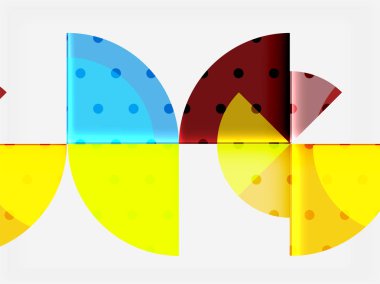 Geometrik daire soyut afiş