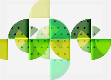 Geometrik daire soyut afiş