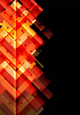 Siyah arka plan üzerinde renkli oklar