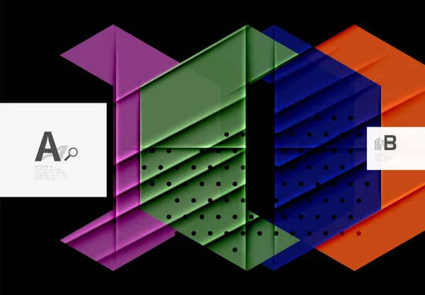 Triangoli e forme geometriche sfondo astratto — Vettoriale Stock
