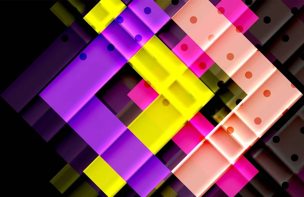 Siyah arka plan üzerinde renkli oklar