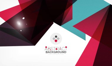 Işıkları ile üçgen tasarım iş şablonu